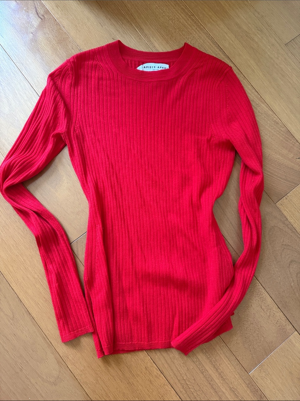 A Piece Apart Red Wool Sweater
